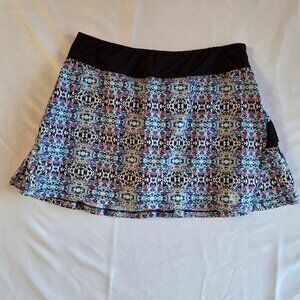 Adedge Performance Athletic Skort – Size Medium | Geometric Print